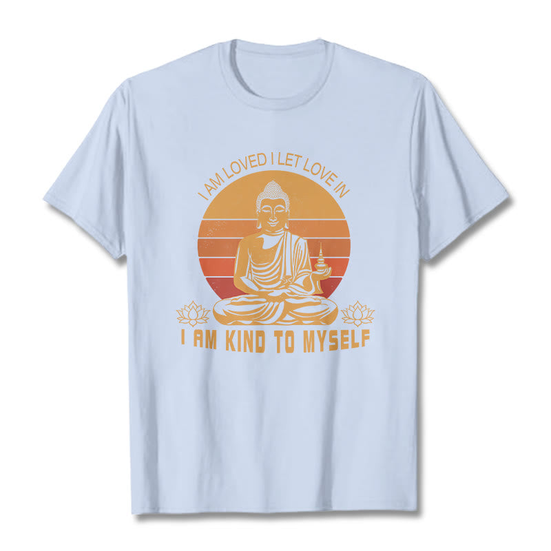 Buddha Stones I Am Loved Tee T-shirt - LightCyan - 2XL - image 9