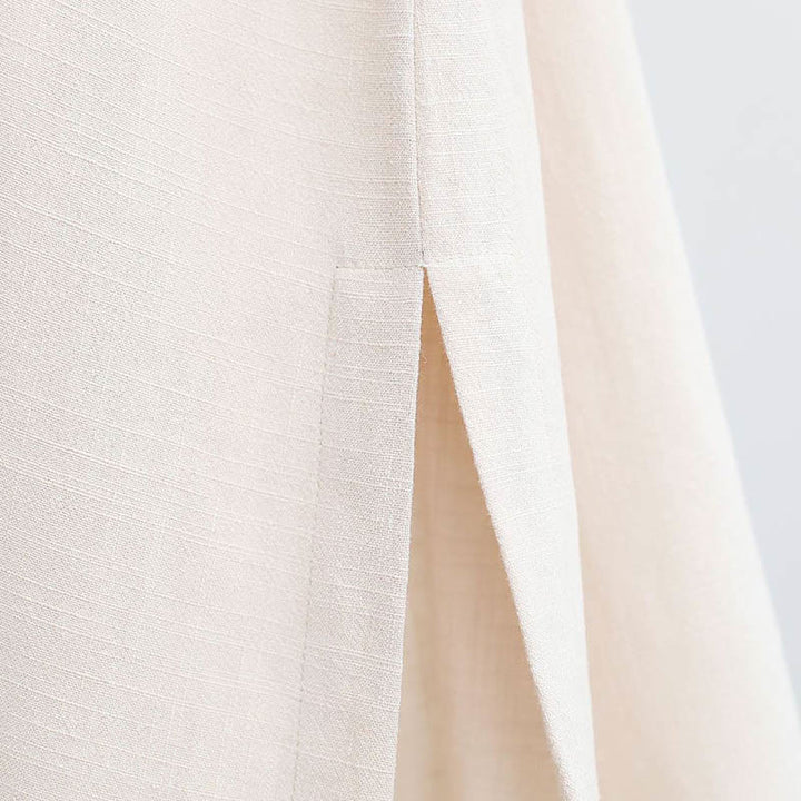 Buddha Stones 2Pcs V-Neck Men's Long Sleeve Shirt Top Pants Meditation Zen Tai Chi Cotton Linen Clothing Set - image 20