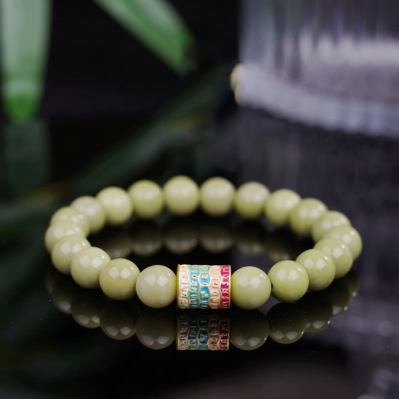 Buddha Stones Natural Alashan Agate Encourage Bracelet - Alashan Agate(Wrist Circumference: 14-17cm) - image 0