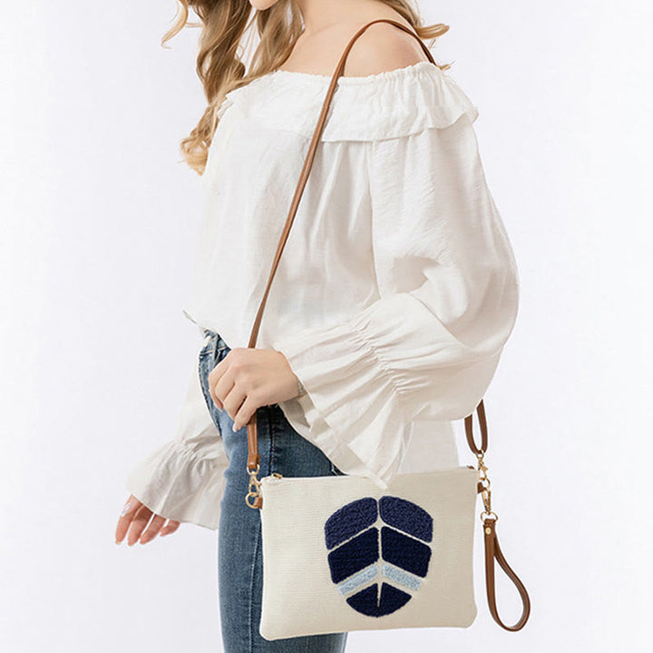 Buddha Stones Evil Eye Leaf Hamsa Canvas Crossbody Bag Shoulder Bag Handbag - image 11