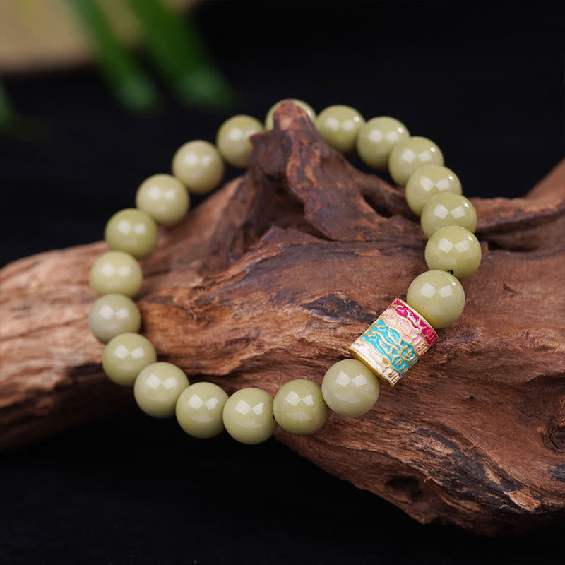 Buddha Stones Natural Alashan Agate Encourage Bracelet - image 1