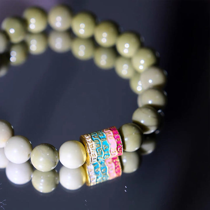 Buddha Stones Natural Alashan Agate Encourage Bracelet - image 6