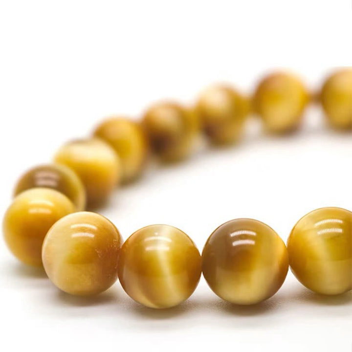 Buddha Stones Tiger Eye Bead Fortune Protection Bracelet - image 8