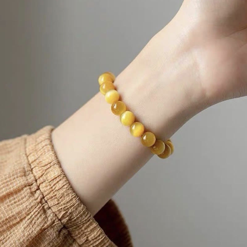 Buddha Stones Tiger Eye Bead Fortune Protection Bracelet - image 6