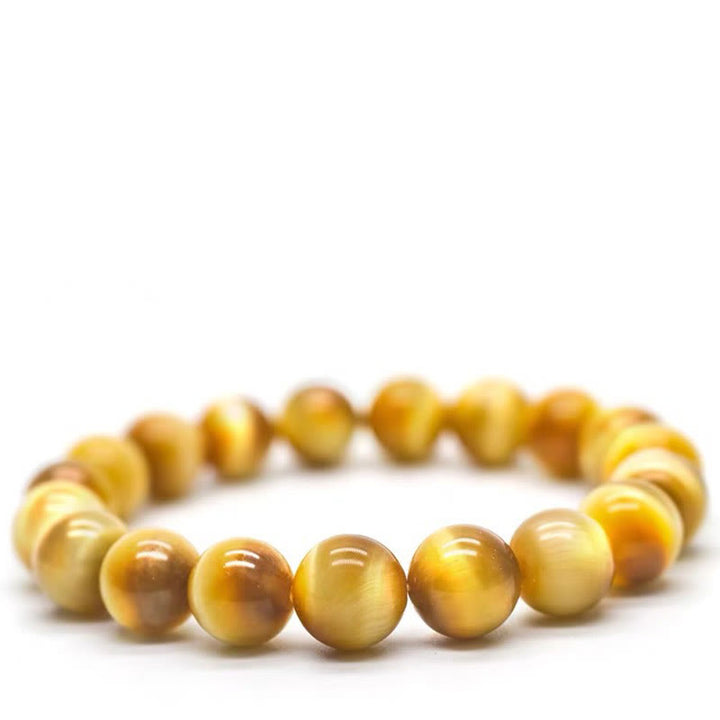 Buddha Stones Tiger Eye Bead Fortune Protection Bracelet - image 7