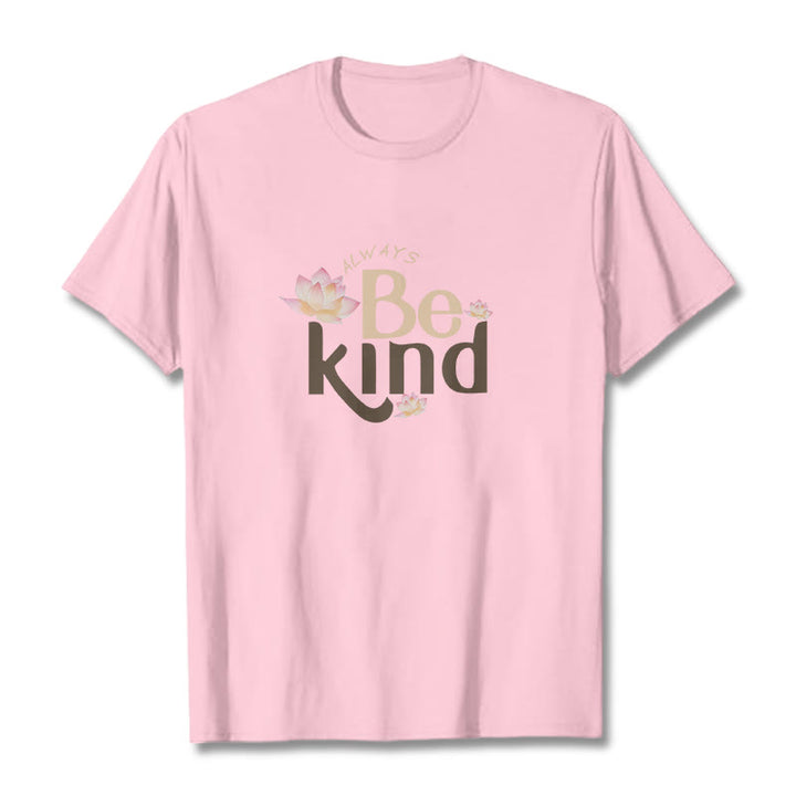 Buddha Stones Always Be Kind Tee T-shirt - LightPink - 2XL - image 11