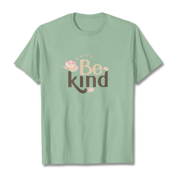 Buddha Stones Always Be Kind Tee T-shirt - PaleGreen - 2XL - image 13