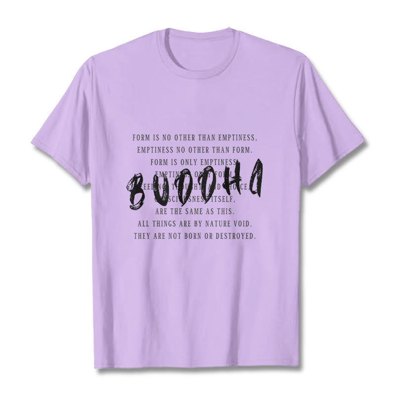 Buddha Stones Form Is No Other Than Emptiness Tee T-shirt - Plum - 2XL - image 15