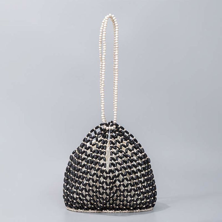 Buddha Stones Hand-woven Wooden Beads Shoulder Bag Handbags - image 8