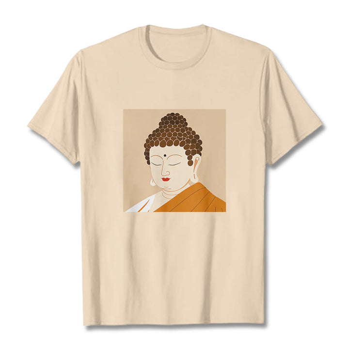 Buddha Stones Close Eyes And Relax Buddha Tee T-shirt - Bisque - 2XL - image 7
