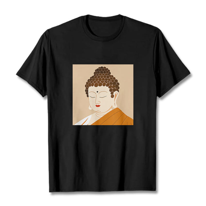 Buddha Stones Close Eyes And Relax Buddha Tee T-shirt - Black - 2XL - image 3