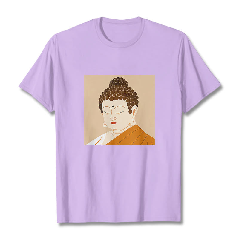 Buddha Stones Close Eyes And Relax Buddha Tee T-shirt - Plum - 2XL - image 15