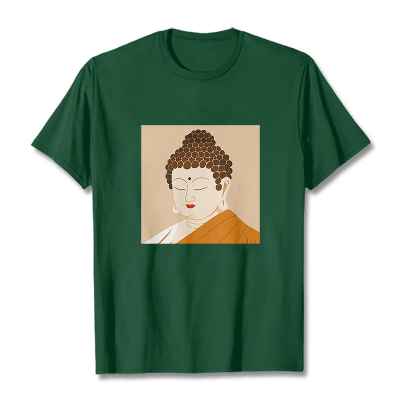Buddha Stones Close Eyes And Relax Buddha Tee T-shirt - ForestGreen - 2XL - image 9
