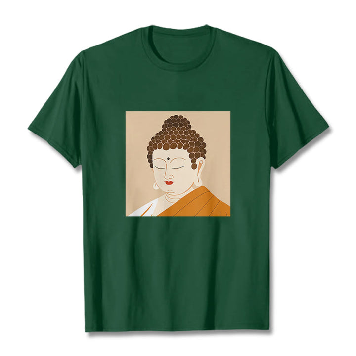 Buddha Stones Close Eyes And Relax Buddha Tee T-shirt - ForestGreen - 2XL - image 9