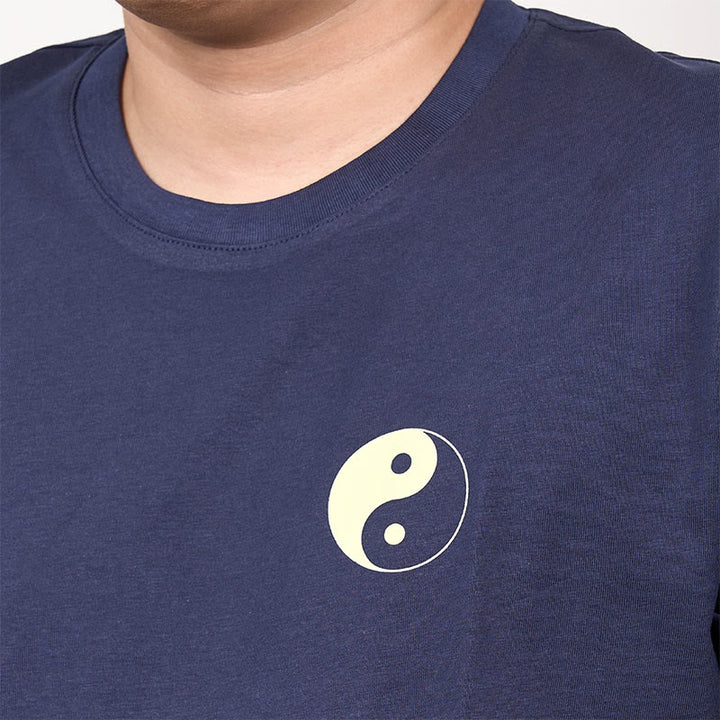 Buddha Stones Men's Summer Round Neck Short Sleeve Yin Yang Cotton T-Shirt - image 2