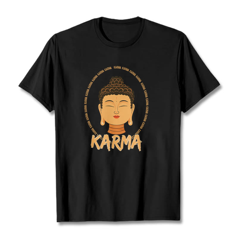 Buddha Stones Karma Buddha Tee T-shirt - Black - 2XL - image 0