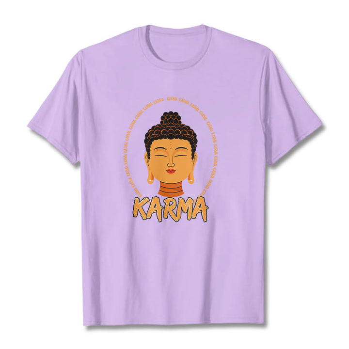 Buddha Stones Karma Buddha Tee T-shirt - Plum - 2XL - image 12