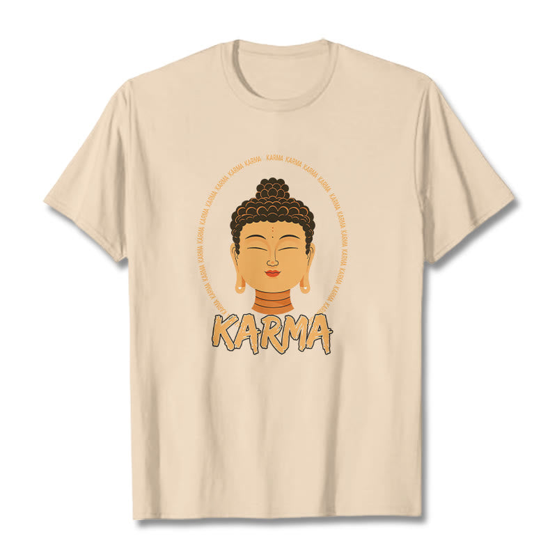 Buddha Stones Karma Buddha Tee T-shirt - Bisque - 2XL - image 16