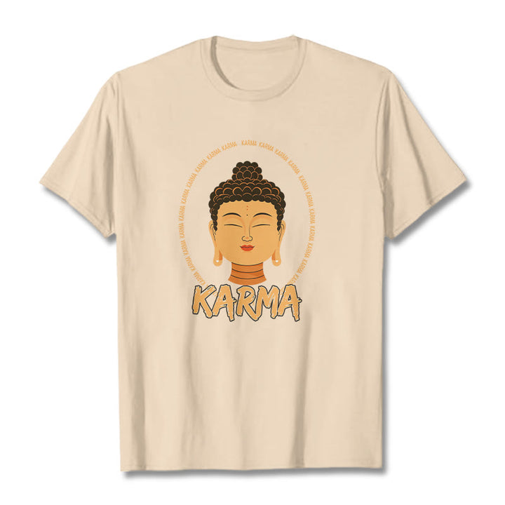 Buddha Stones Karma Buddha Tee T-shirt - Bisque - 2XL - image 16