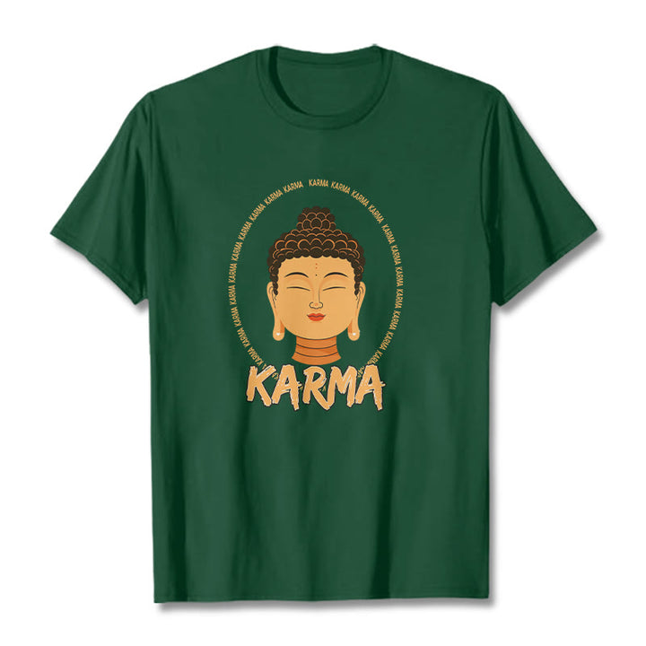 Buddha Stones Karma Buddha Tee T-shirt - ForestGreen - 2XL - image 4