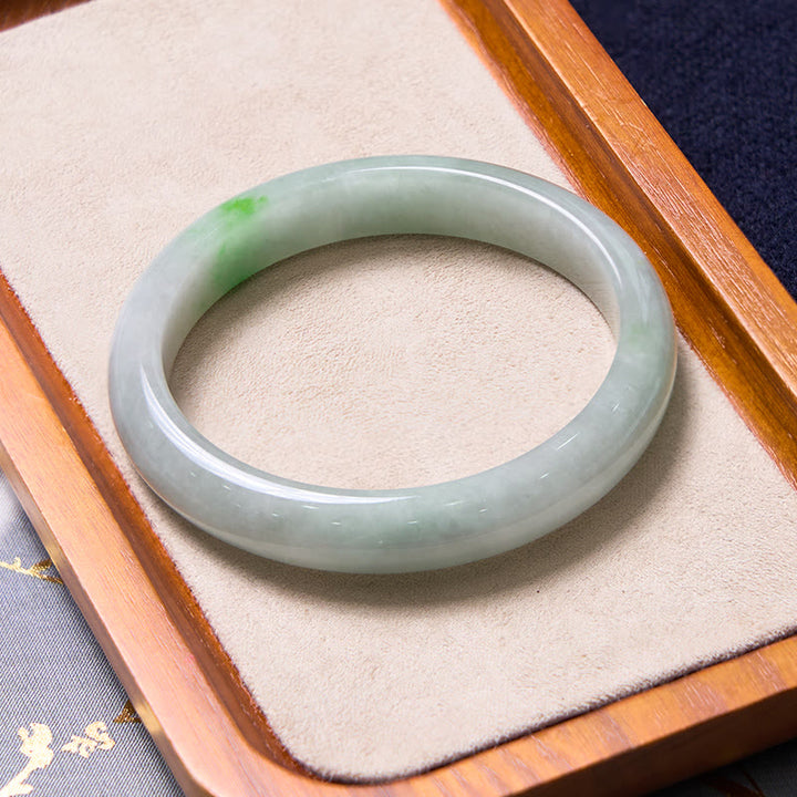 Buddha Stones Bring Good Luck Green Jade Bracelet Bangle Bundle - image 6