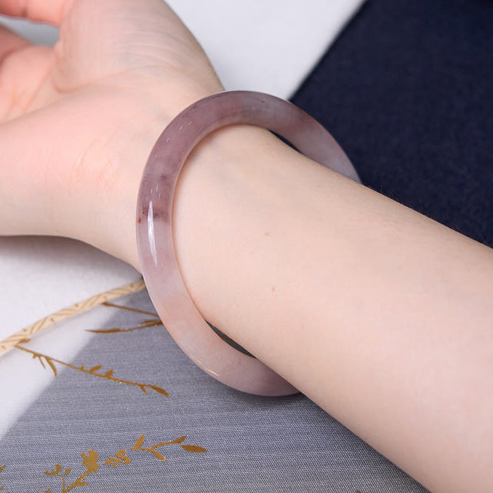 Buddha Stones Enhance Happiness and Joy Purple Bracelet Bangle Bundle - image 7