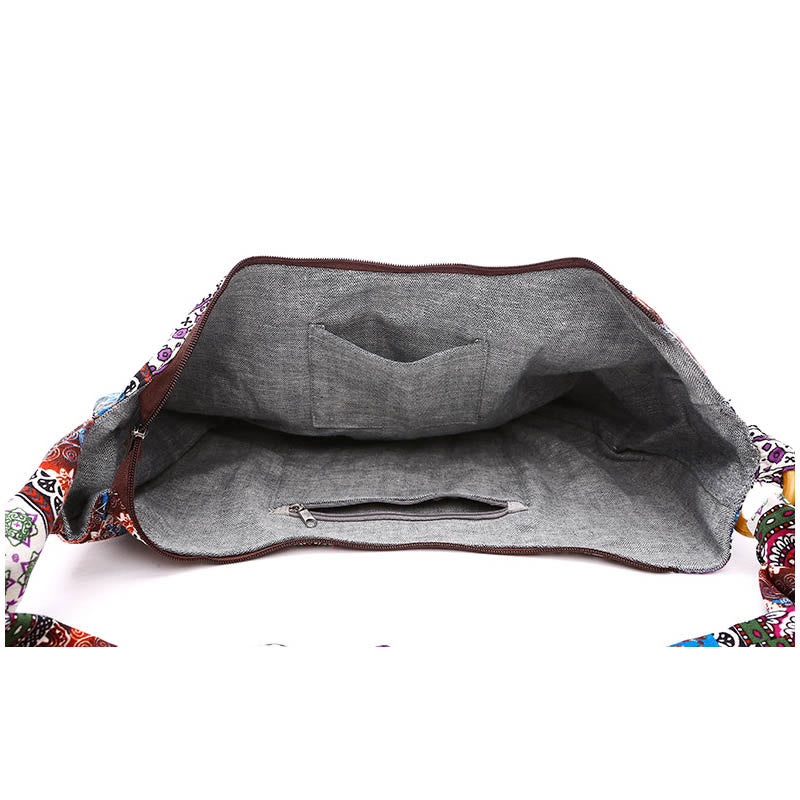 Buddha Stones Cotton Stripes Print Crossbody Bag Shoulder Bag - image 18
