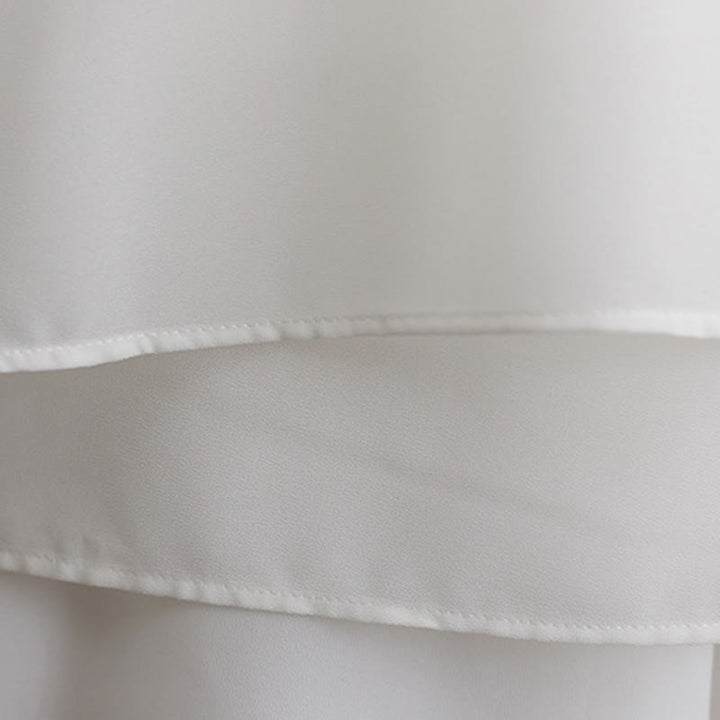 Buddha Stones 2Pcs Frog-Button Long Sleeve Midi Dress Wide Leg Pants Chiffon Zen Women's Set - image 13