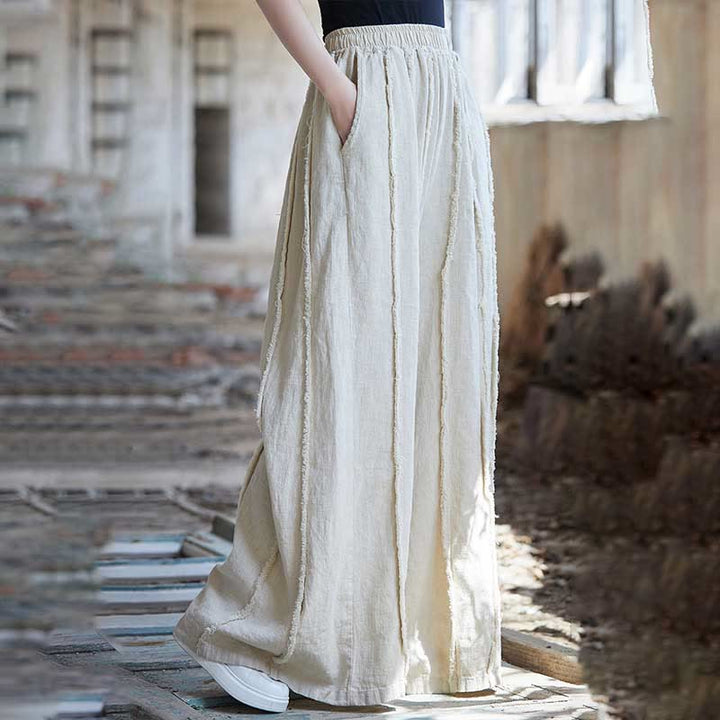 Buddha Stones Frog-Button Ramie Linen Women's Sleeveless Knee Length Dress With Pockets - image 35
