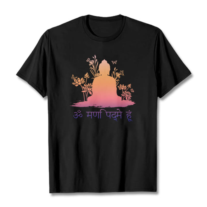 Buddha Stones Sanskrit OM NAMAH SHIVAYA Tee T-shirt - Black - 2XL - image 4