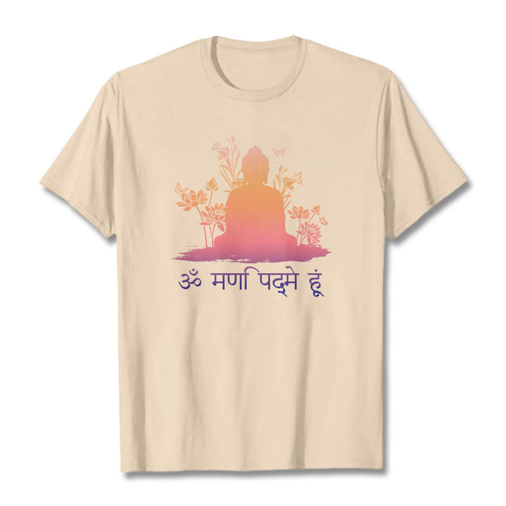 Buddha Stones Sanskrit OM NAMAH SHIVAYA Tee T-shirt - Bisque - 2XL - image 8