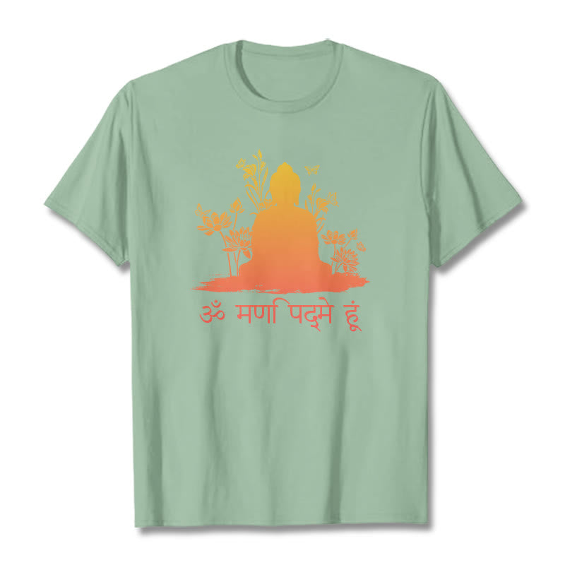 Buddha Stones Sanskrit OM NAMAH SHIVAYA Tee T-shirt - PaleGreen - 2XL - image 14