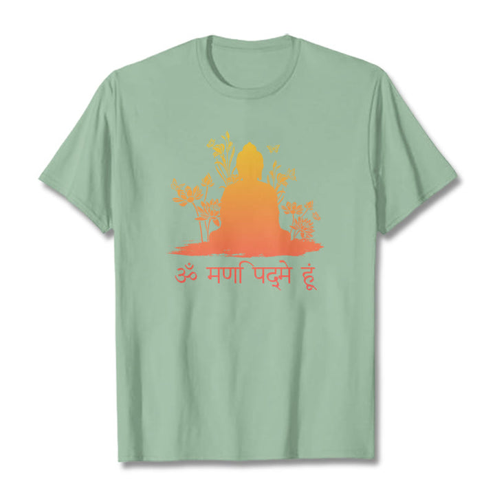 Buddha Stones Sanskrit OM NAMAH SHIVAYA Tee T-shirt - PaleGreen - 2XL - image 14