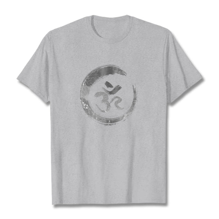 Buddha Stones OM Mantra Sanskrit Tee T-shirt - LightGrey - 2XL - image 18