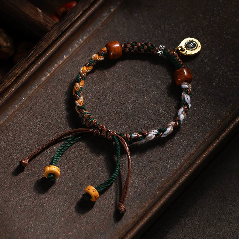 Buddha Stones Tibetan Bone Beads Luck Rope Bracelet - image 3