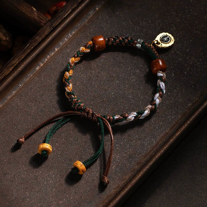Buddha Stones Tibetan Bone Beads Luck Rope Bracelet - image 3