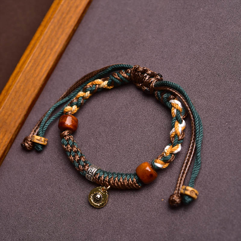 Buddha Stones Tibetan Bone Beads Luck Rope Bracelet - image 6