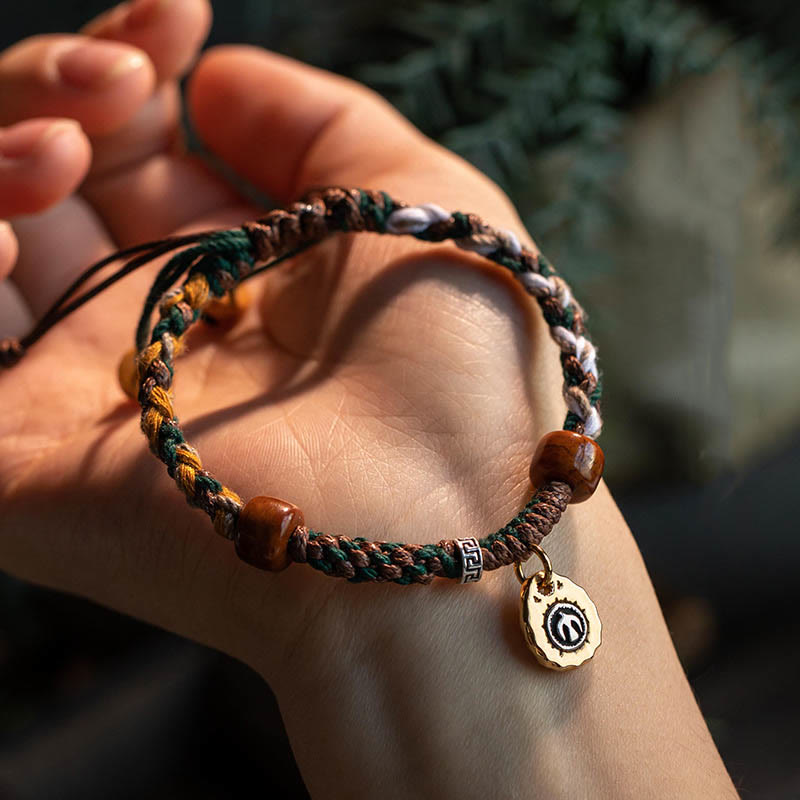Buddha Stones Tibetan Bone Beads Luck Rope Bracelet - image 9