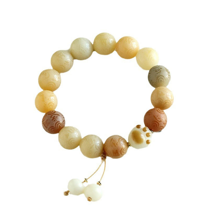 Buddha Stones Bodhi Seed Om Mani Padme Hum Carved Harmony Bracelet - image 11
