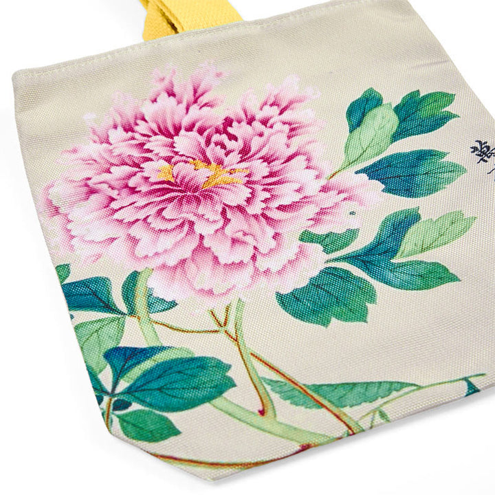 Buddha Stones Peony Canvas Handbag - image 4
