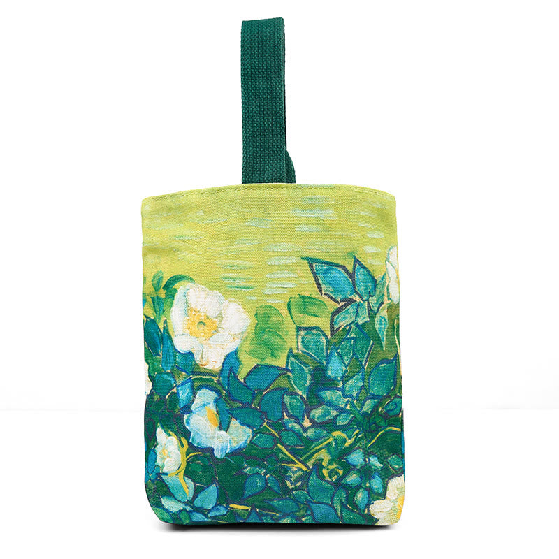 Buddha Stones Roses Canvas Handbag - image 3