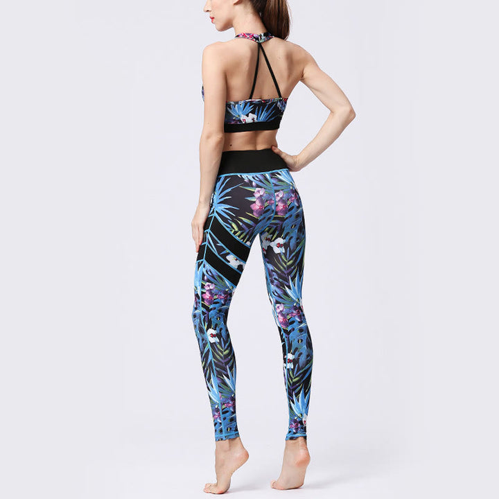 Buddha Stones Flower Petal Leaves Print Sports Exercise Fitness High Waist Leggings Women's Yoga Pants - image 24