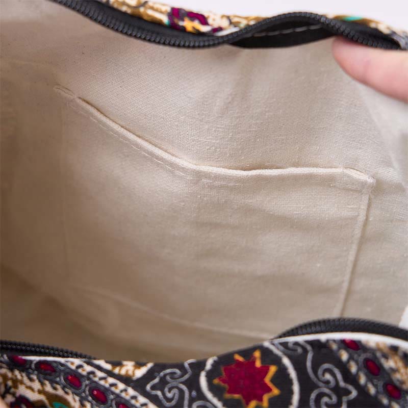 Buddha Stones Cotton Elephant Stripes Crossbody Bag Shoulder Bag - image 5