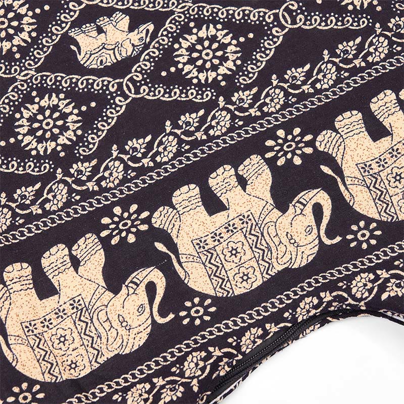 Buddha Stones Cotton Elephant Stripes Crossbody Bag Shoulder Bag - image 14