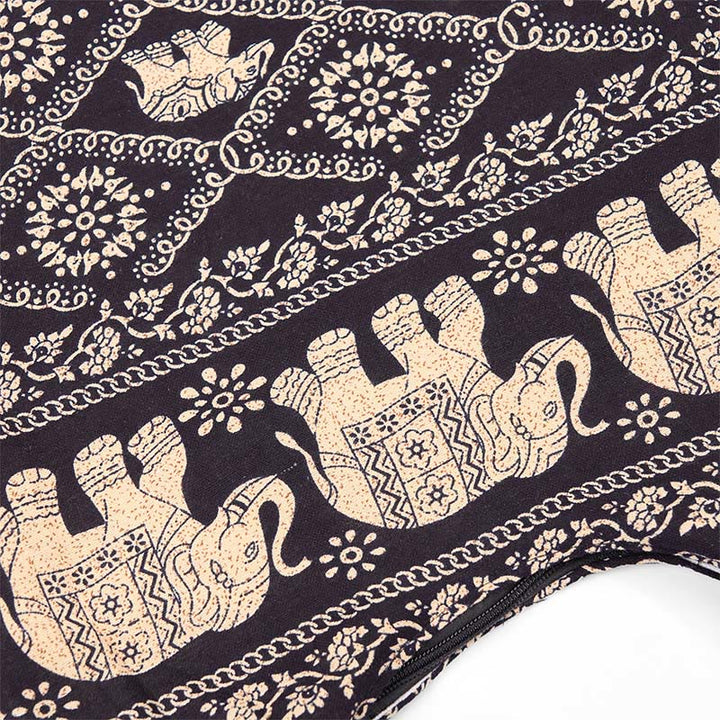 Buddha Stones Cotton Elephant Stripes Crossbody Bag Shoulder Bag - image 14