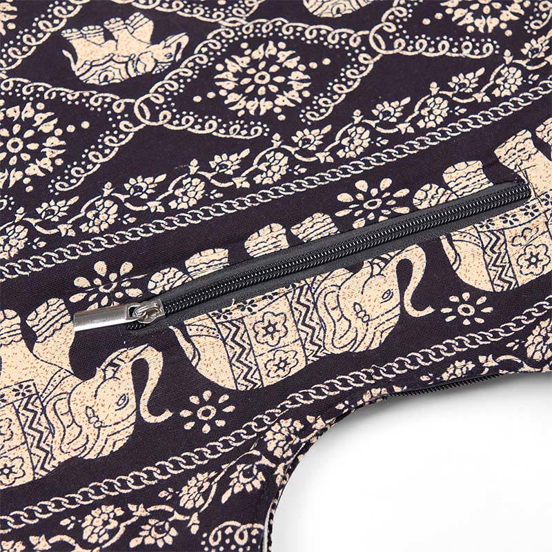 Buddha Stones Cotton Elephant Stripes Crossbody Bag Shoulder Bag - image 15