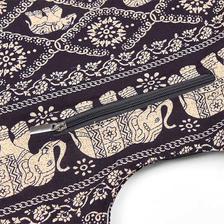 Buddha Stones Cotton Elephant Stripes Crossbody Bag Shoulder Bag - image 15