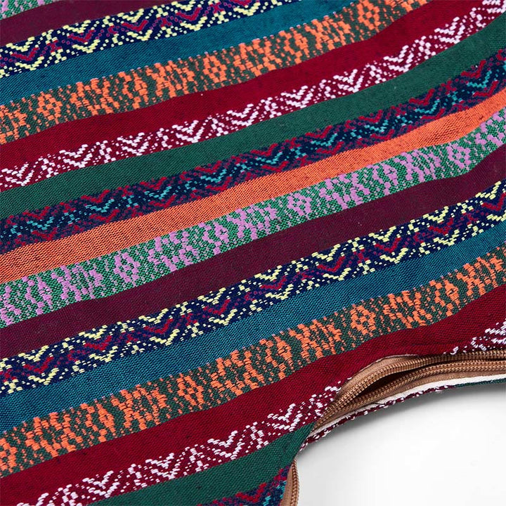 Buddha Stones Colored Geometric Stripes Pattern Cotton Crossbody Bag Shoulder Bag - image 8