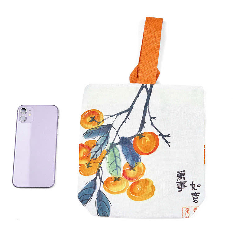 Buddha Stones Persimmon Canvas Handbag - image 1