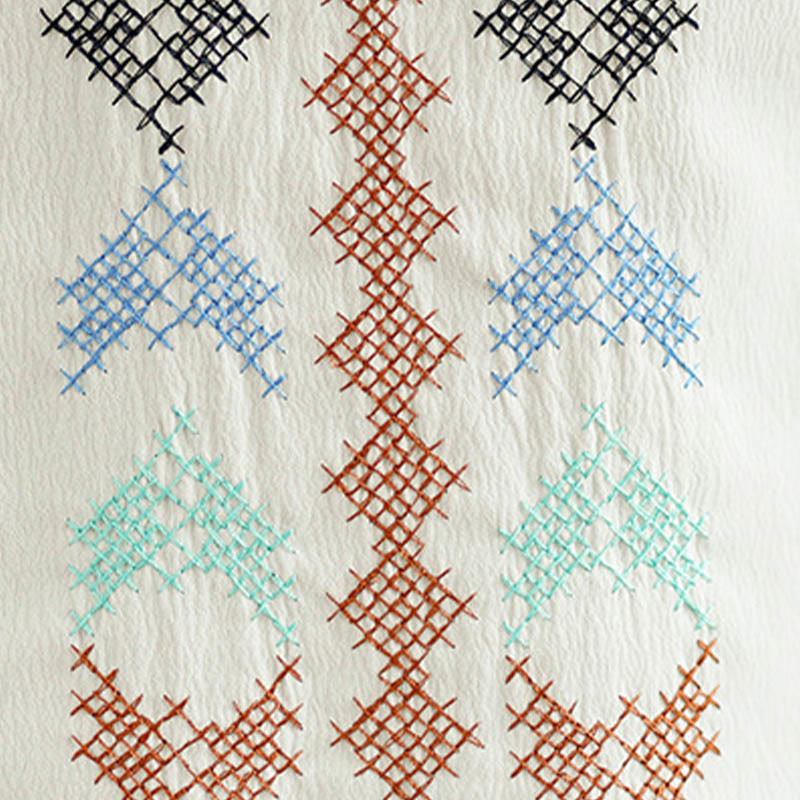 Buddha Stones Retro Embroidery V-Neck Tassel Tank Top - image 9